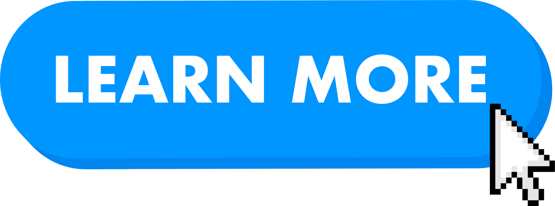 Set of Learn more button. Hand pointer clicking. Learn more web buttons